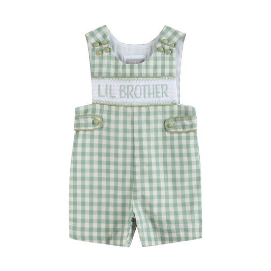 Misty Blue Lil Brother Smocked JonJons