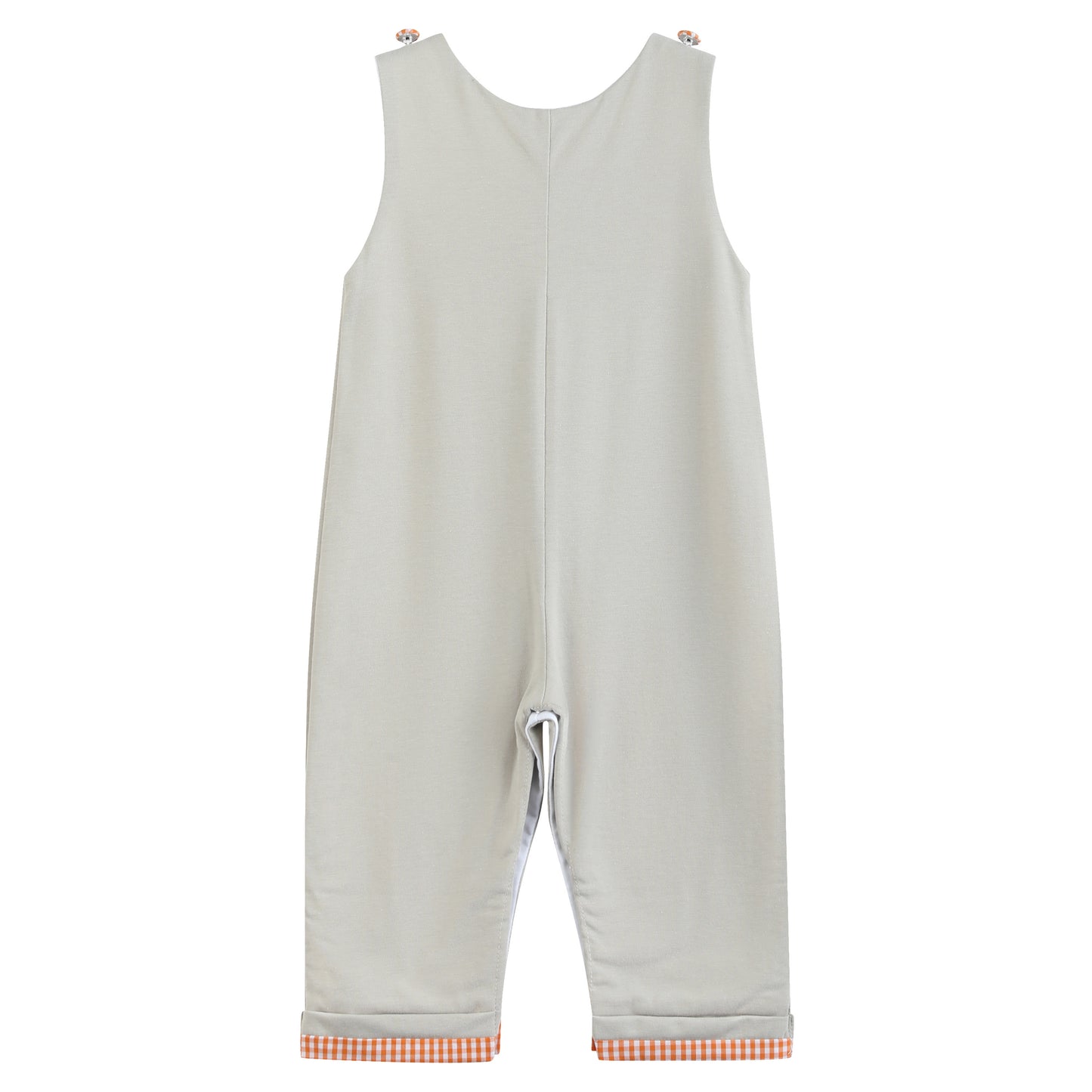 Gray Boo Applique Overalls