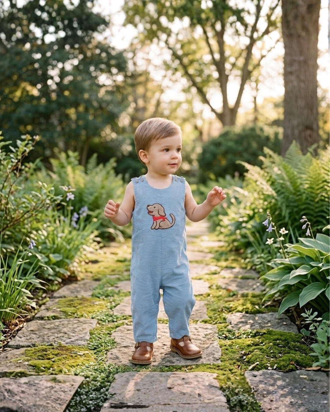 Heritage Blue Puppy Dog Longalls