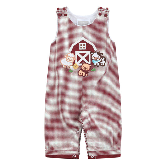 Red and Cream Gingham Farm Longalls