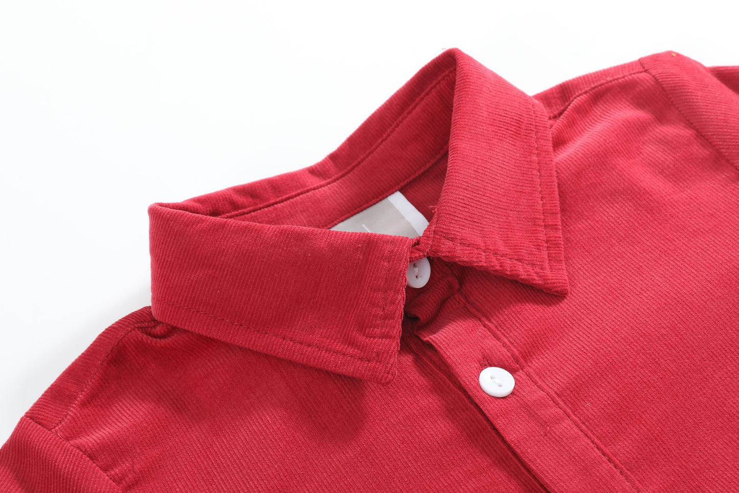 Red Corduroy Dress Shirt