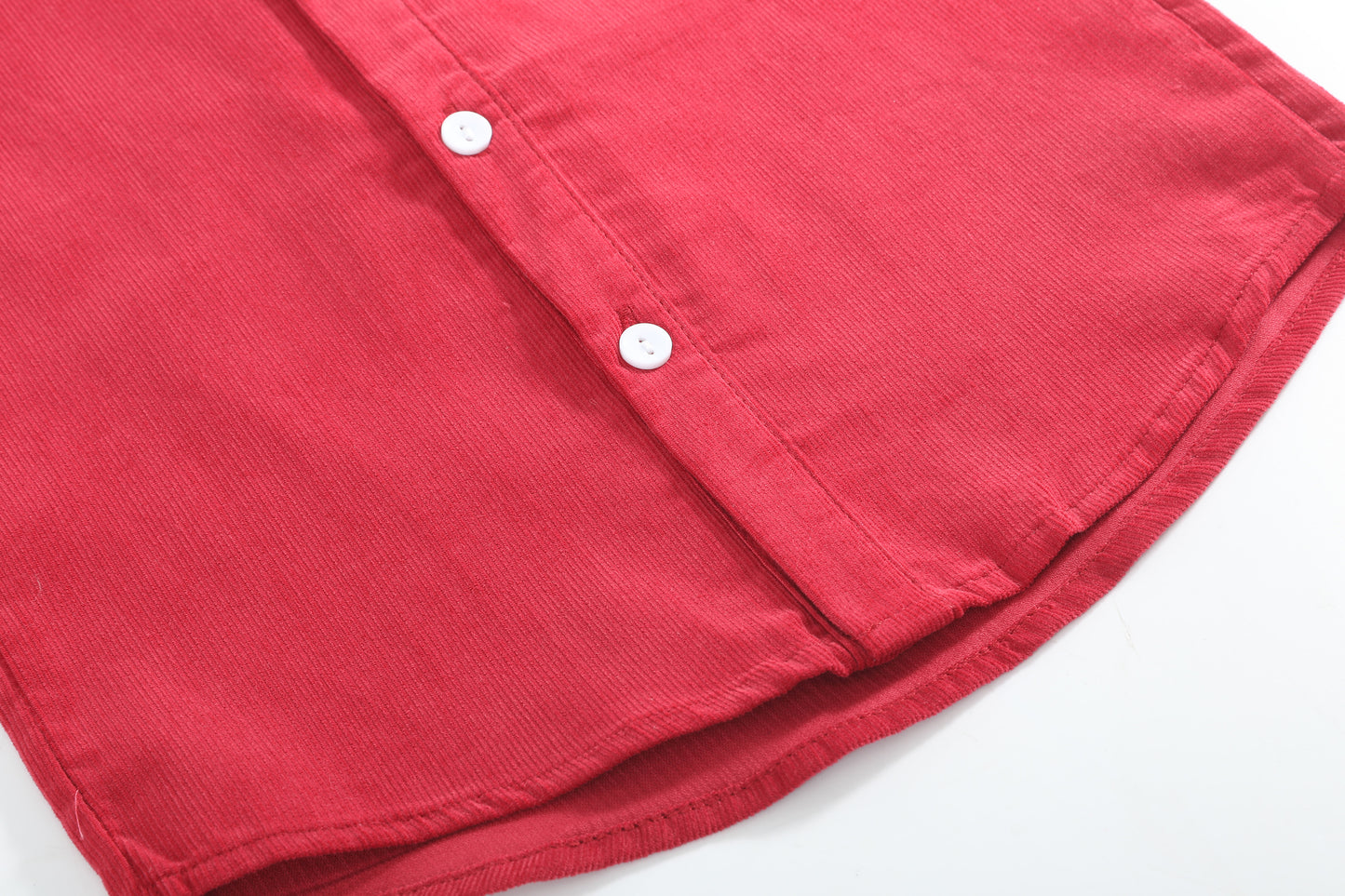 Red Corduroy Dress Shirt