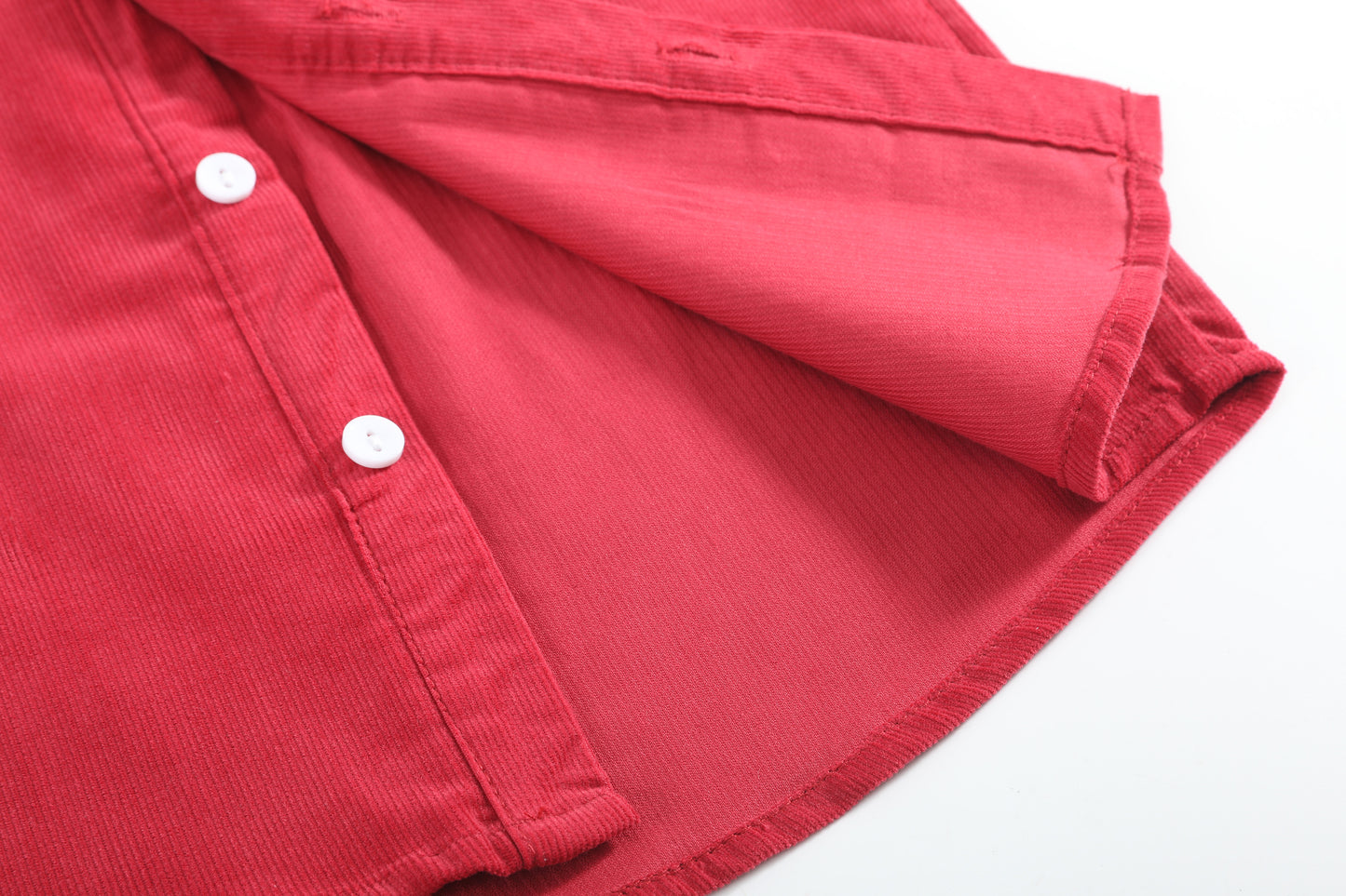 Red Corduroy Dress Shirt