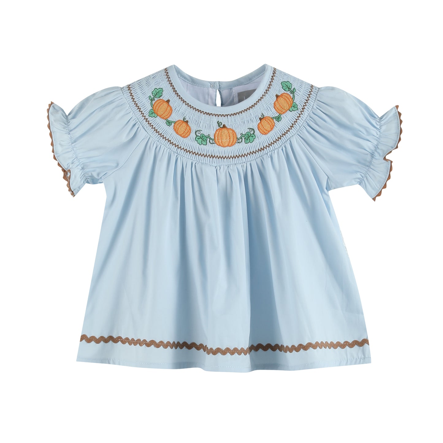 Blue Pumpkin Smocked Dress and Bloomers Set