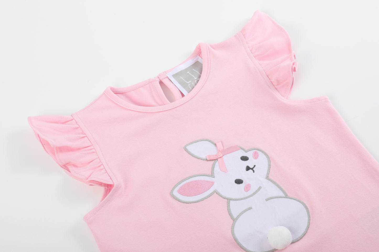 Pink Bunny T-Shirt and Shorts Set