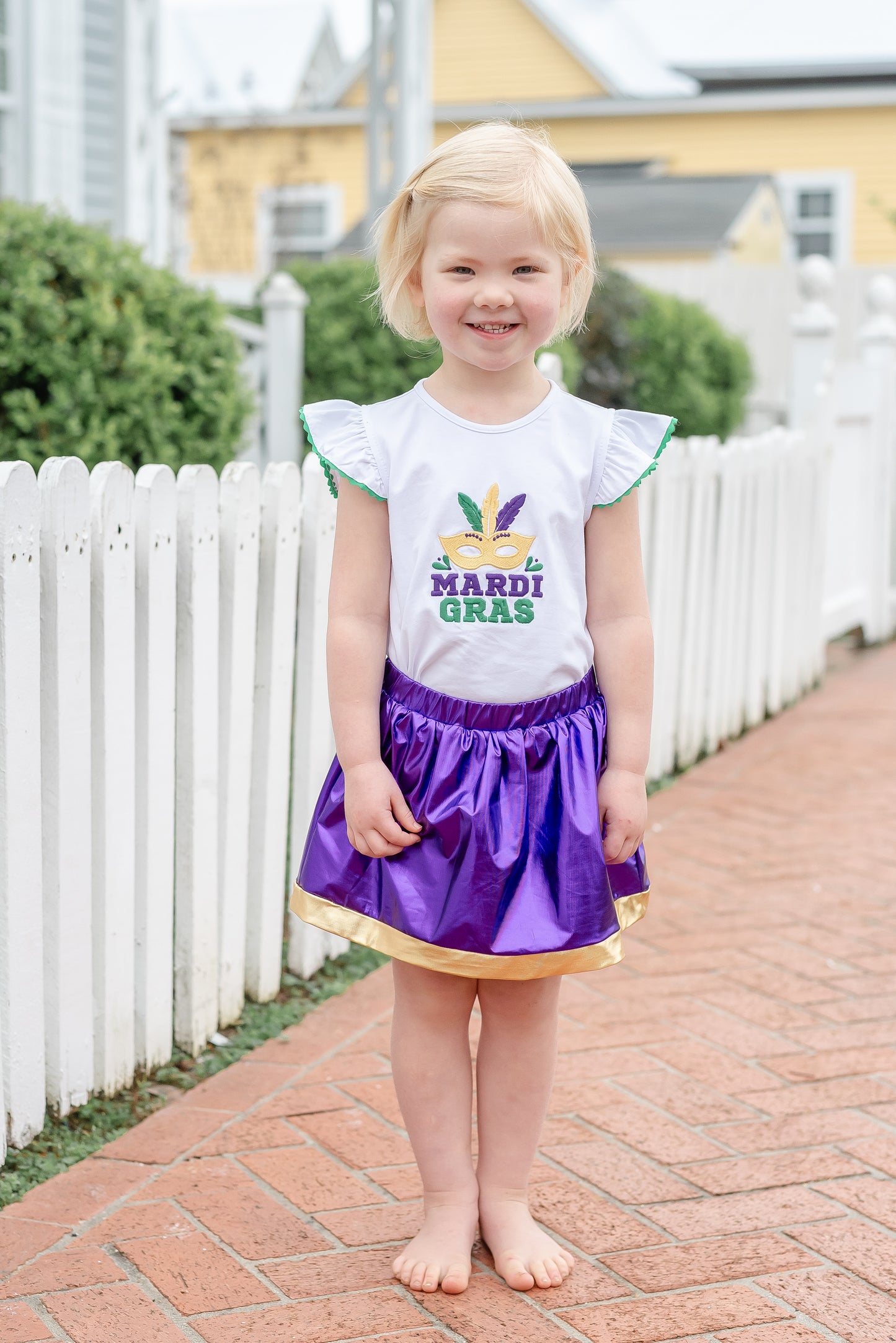 Purple and Gold Mardi Gras Skort