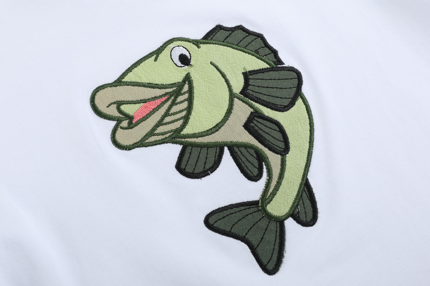 Big Mouth Bass Khaki Tee and Shorts Set