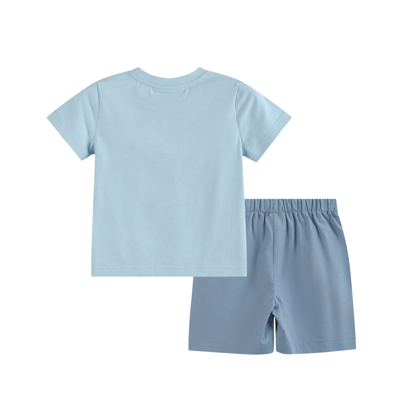 Blue Car Shirt and Shorts Set