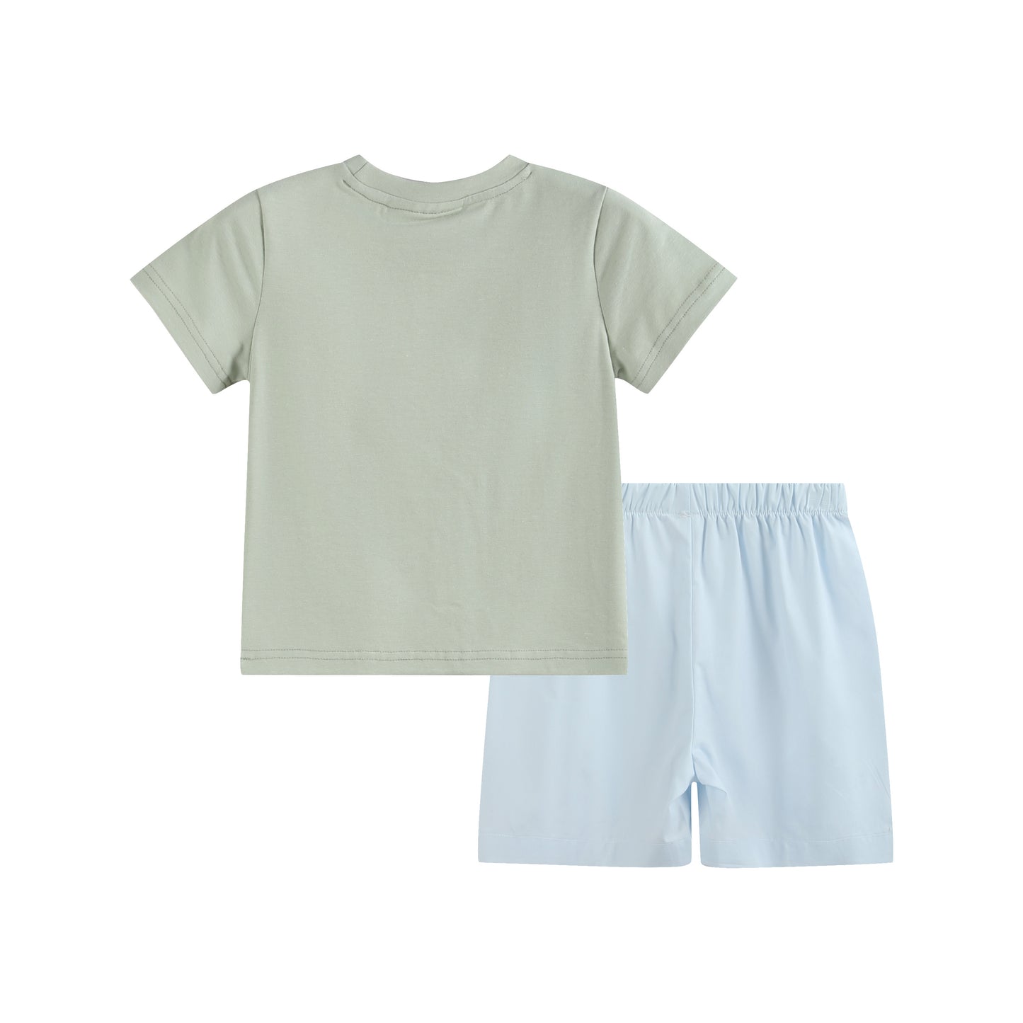 Misty Blue Golf Cart Shirt and Shorts