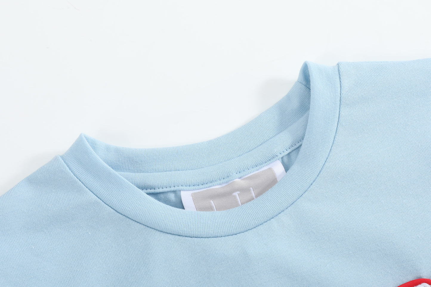 Blue Smocked ABC School Shirt and Shorts Set