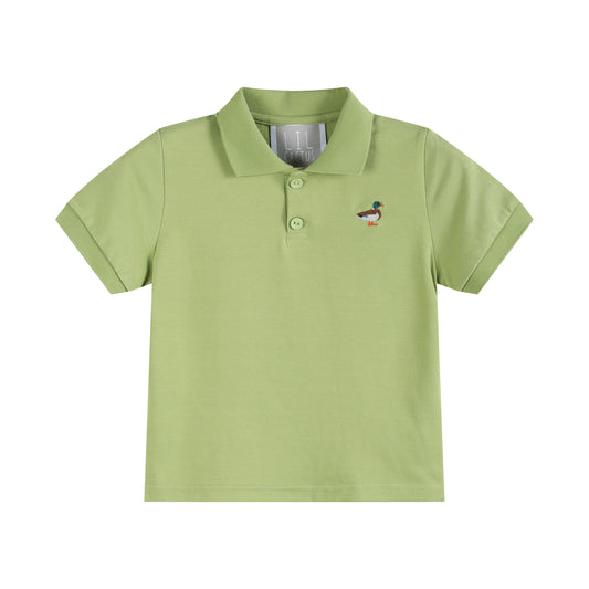 Sage Green Mallard Polo Shirt