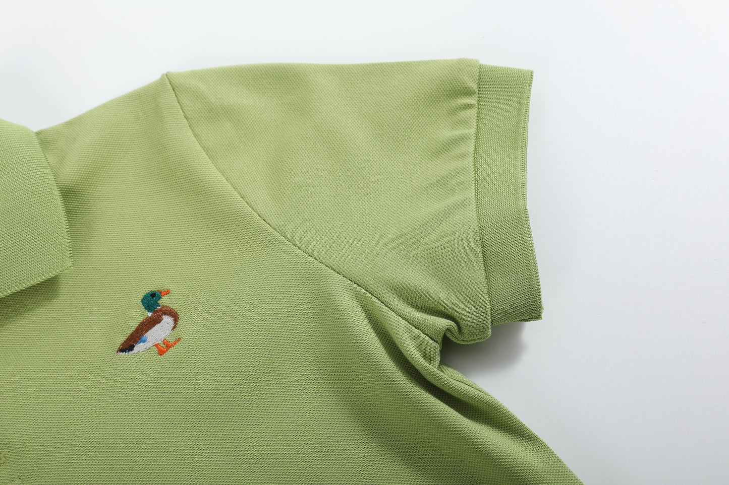 Sage Green Mallard Polo Shirt