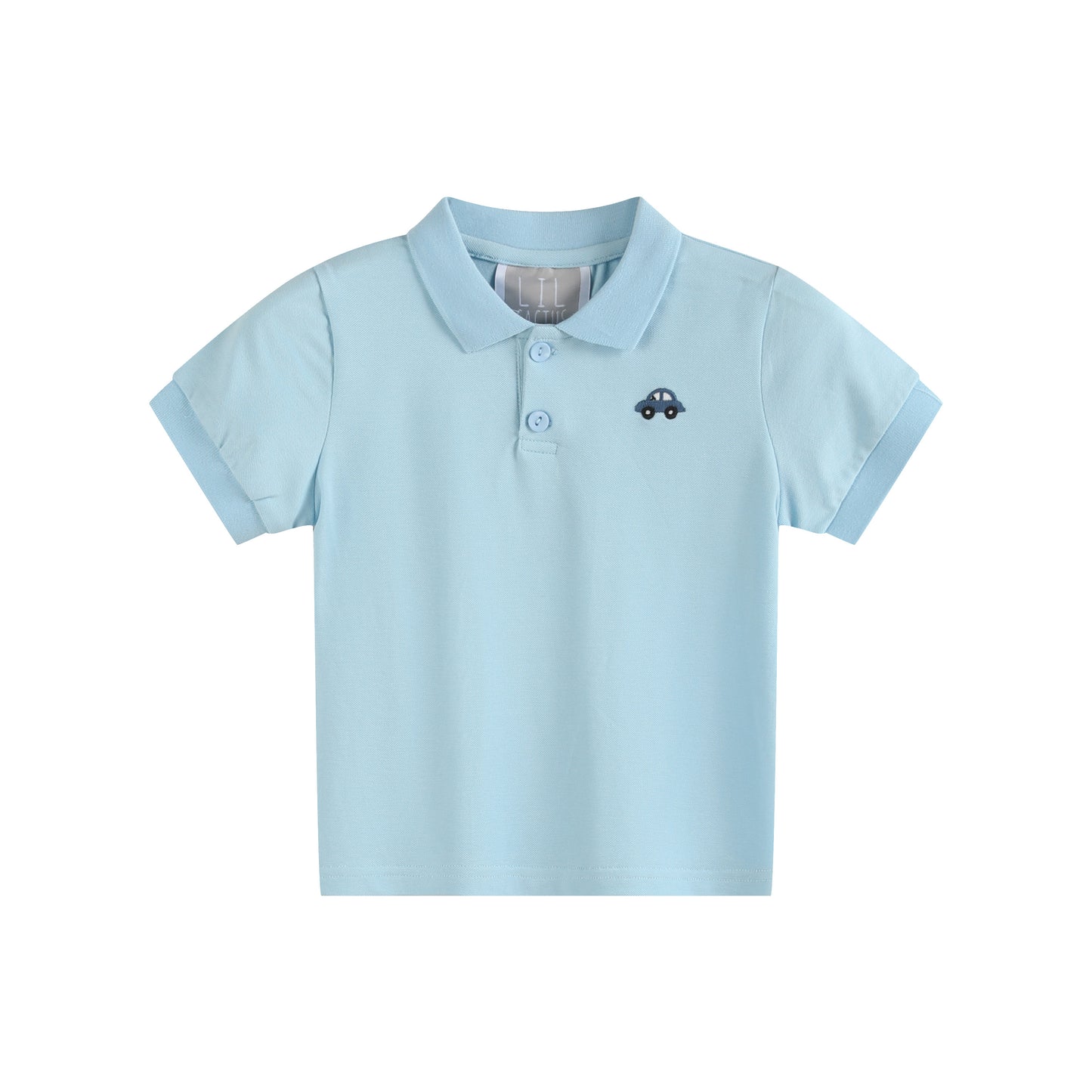 Blue Car Golf Polo Shirt