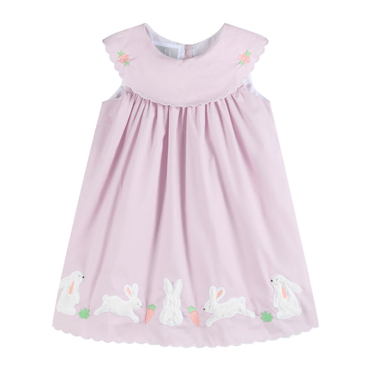 Light Purple Bunny and Flowers Dress