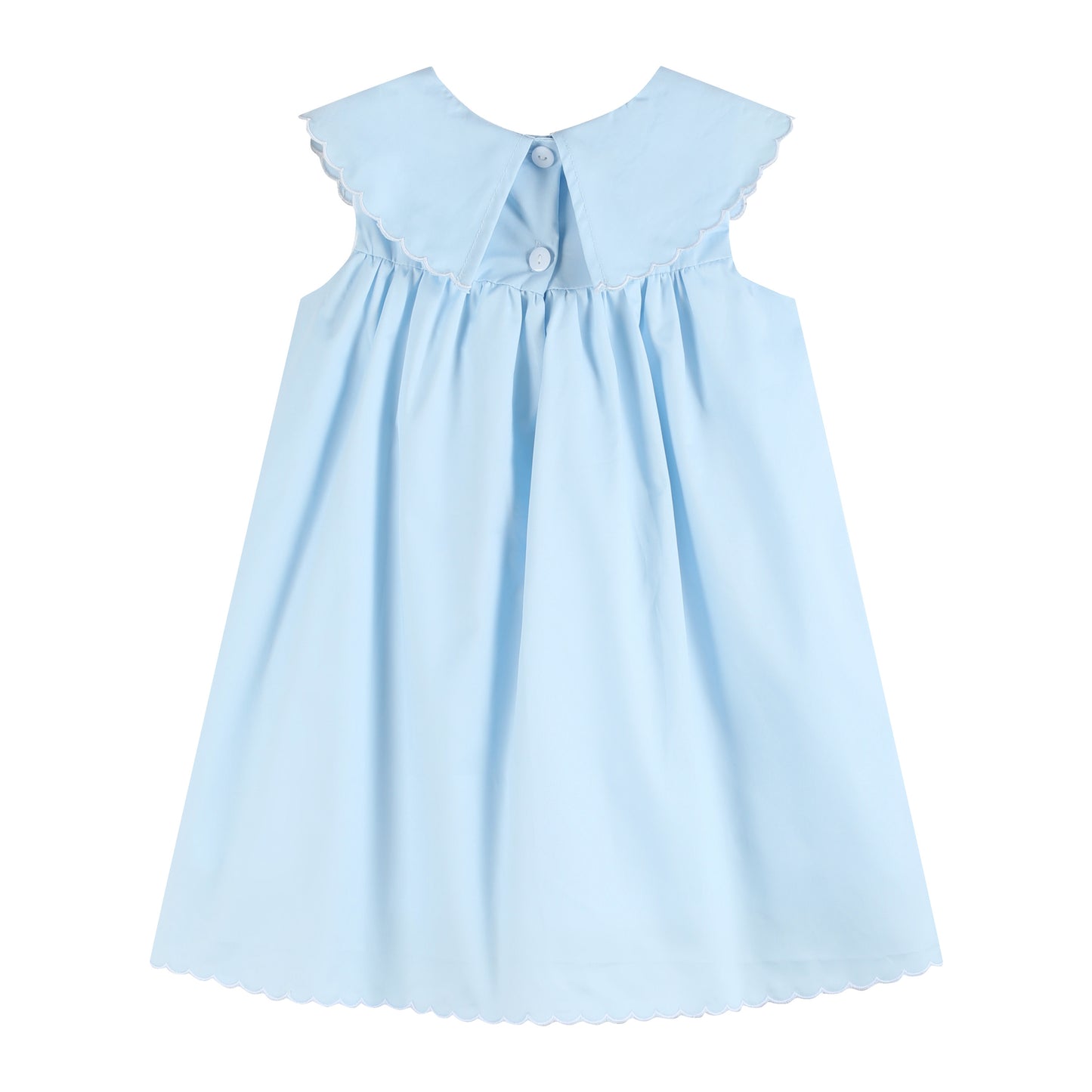 Light Blue Bunny and Flowers Dress