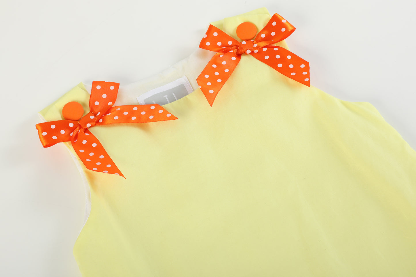 Yellow Pumpkin Patch Bow Dress