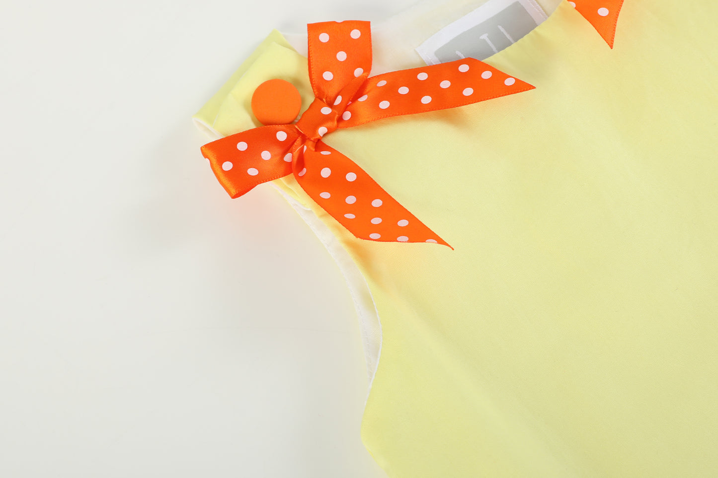 Yellow Pumpkin Patch Bow Dress