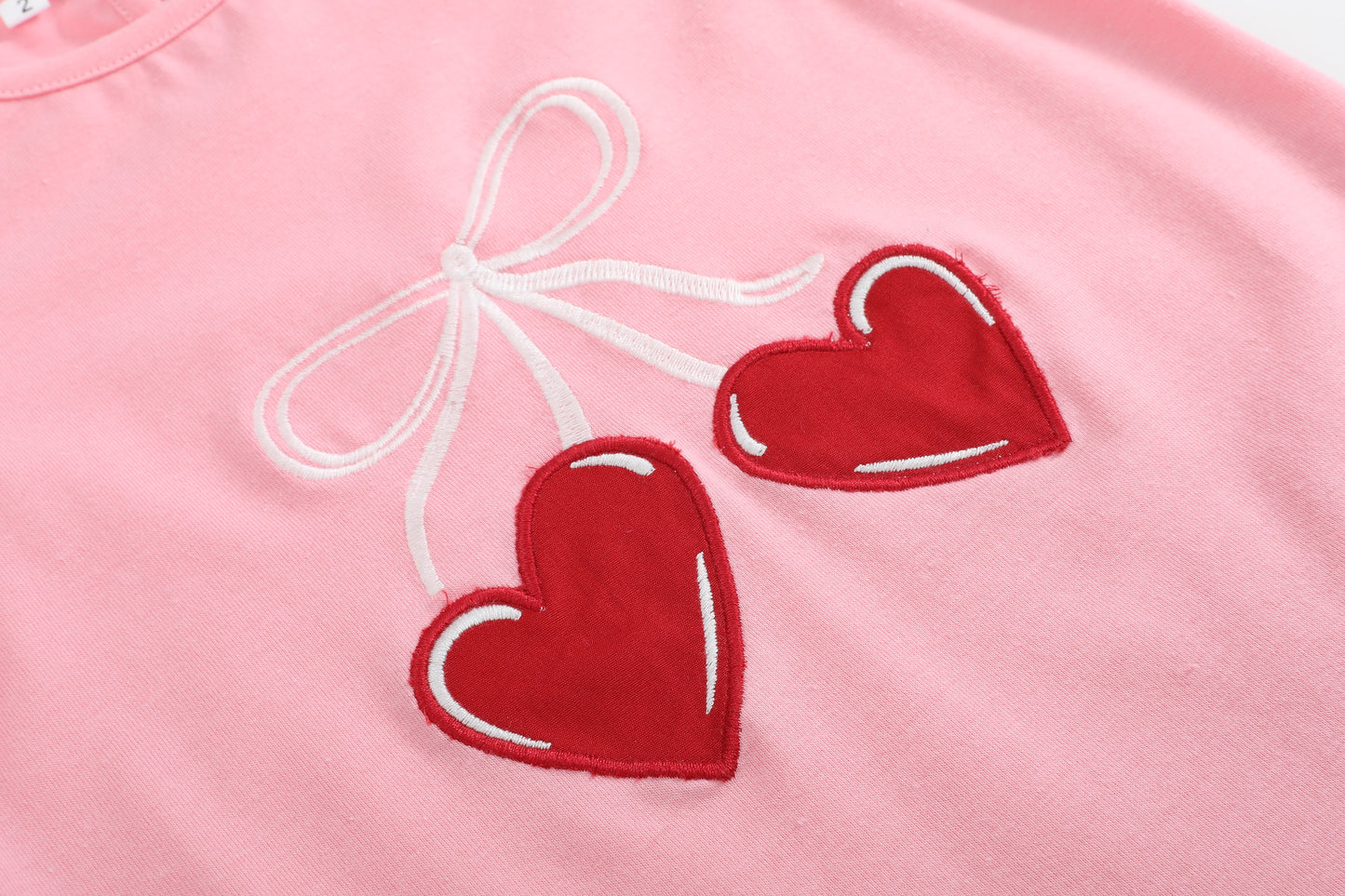 Pink Heart Ruffle Valentine Dress