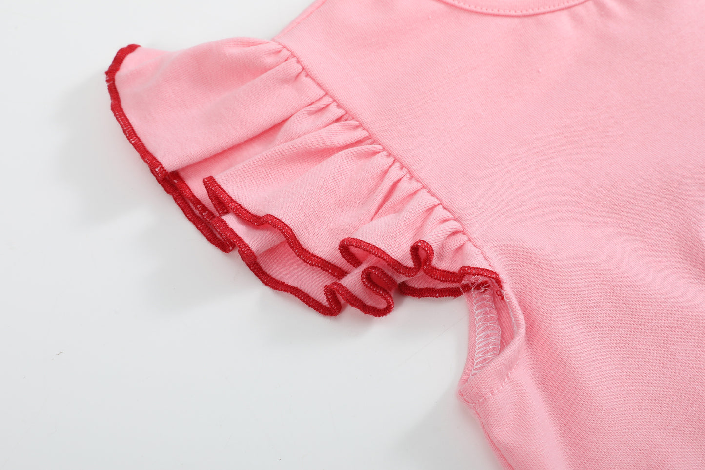 Pink Heart Ruffle Valentine Dress