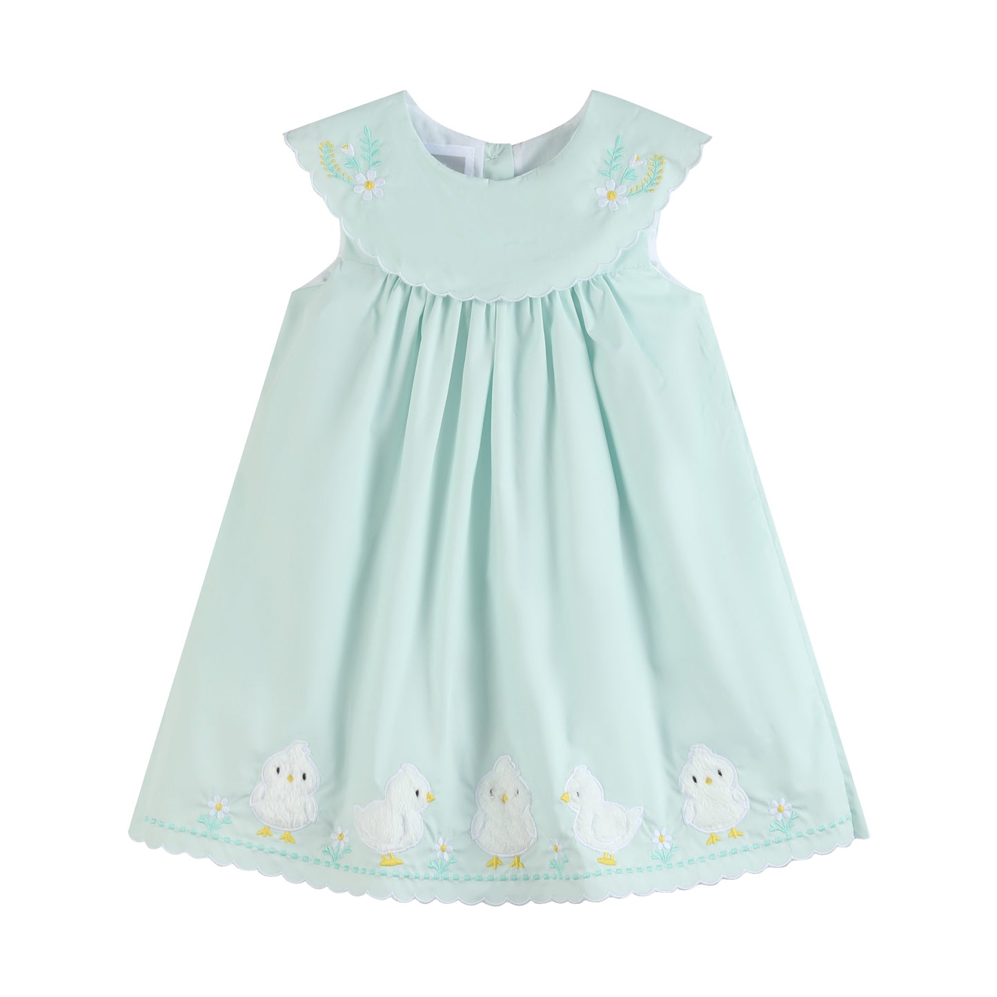 Misty Blue Fuzzy Chickies Dress