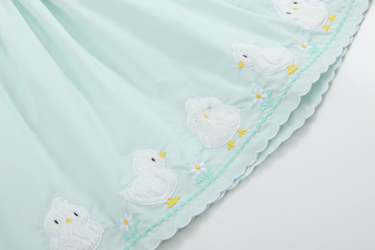 Misty Blue Fuzzy Chickies Dress