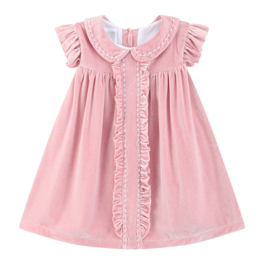 Pink Velvet Holiday Dress