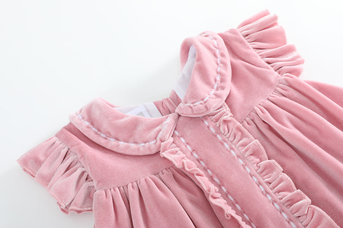 Pink Velvet Holiday Dress