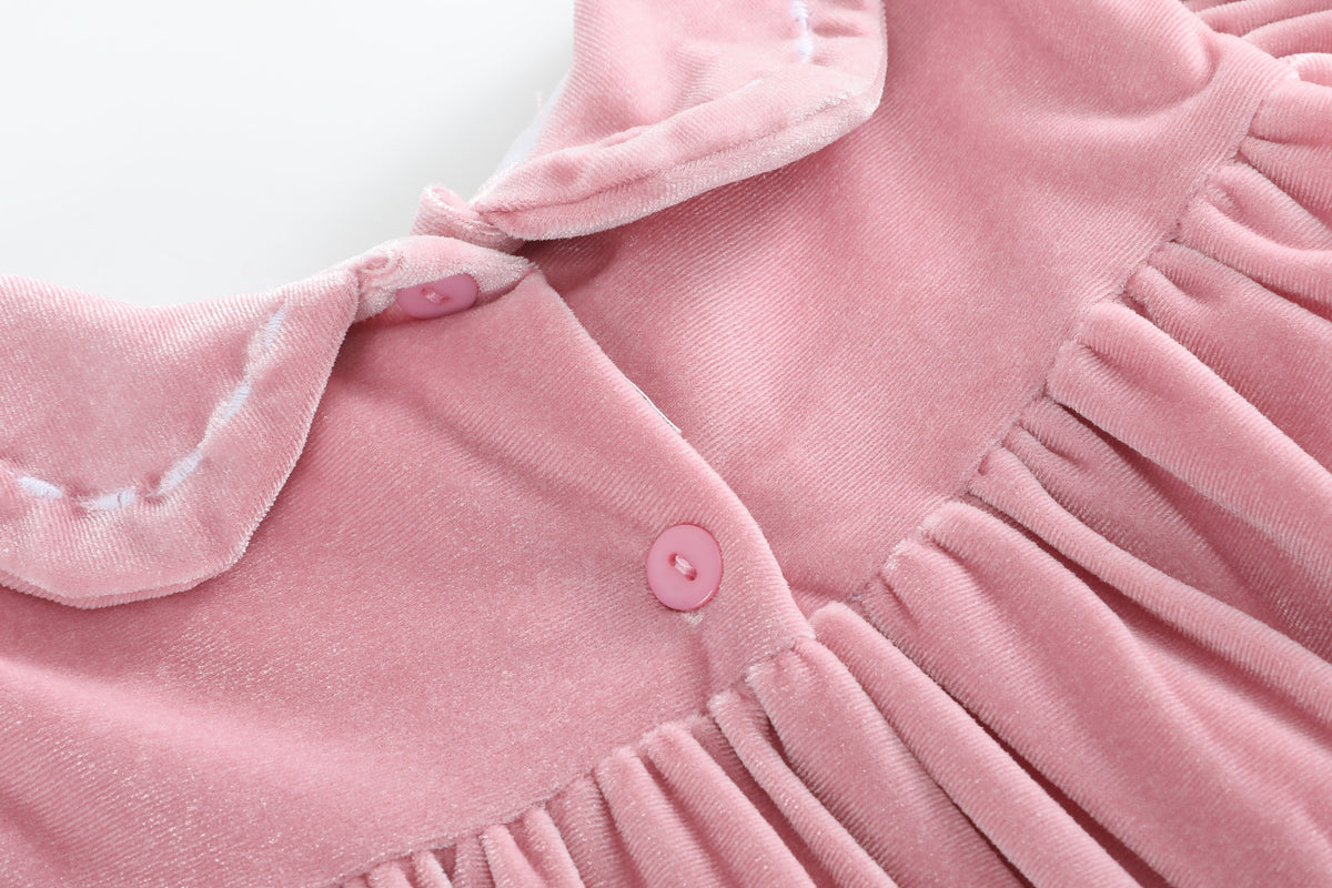 Pink Velvet Holiday Dress