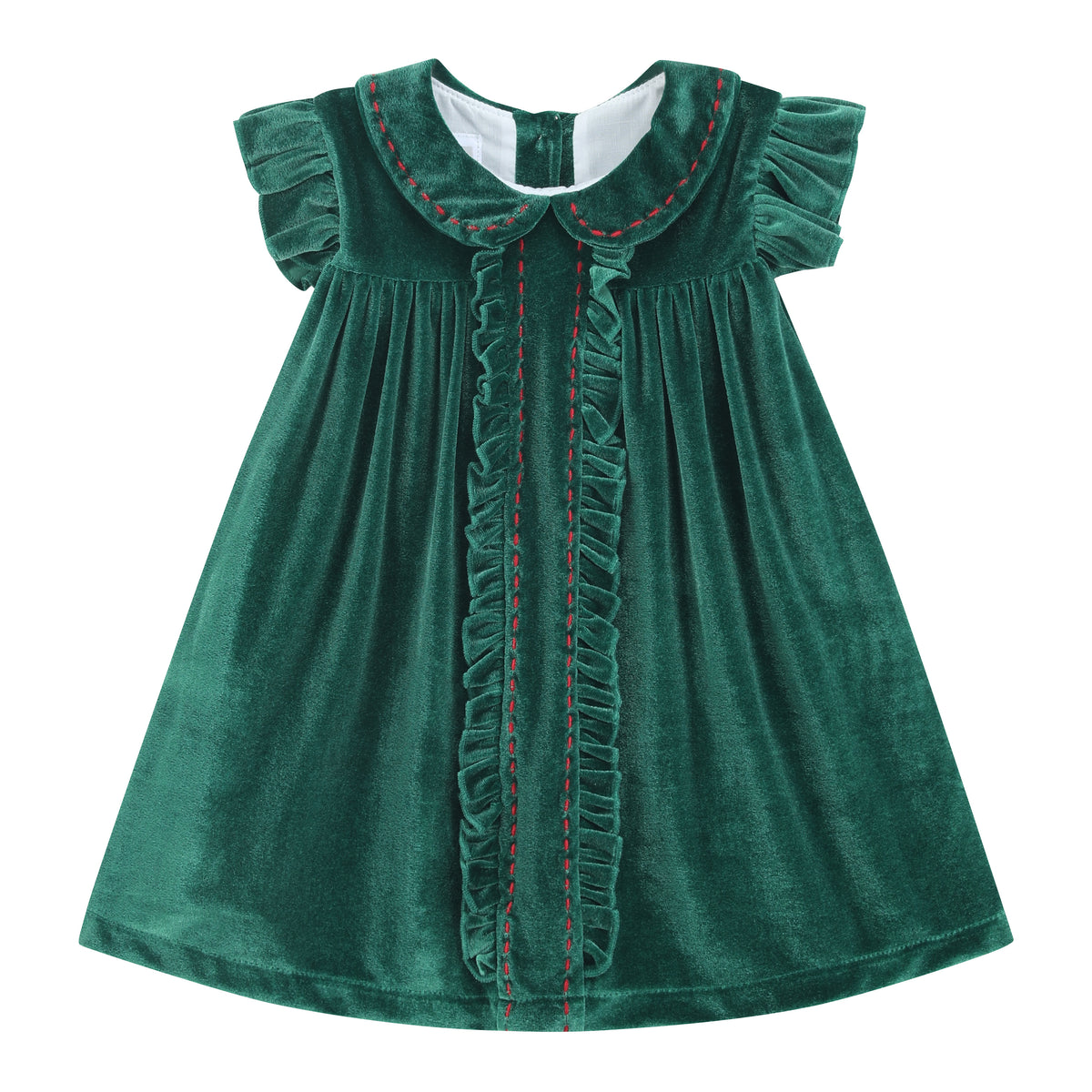Green Velvet Holiday Dress