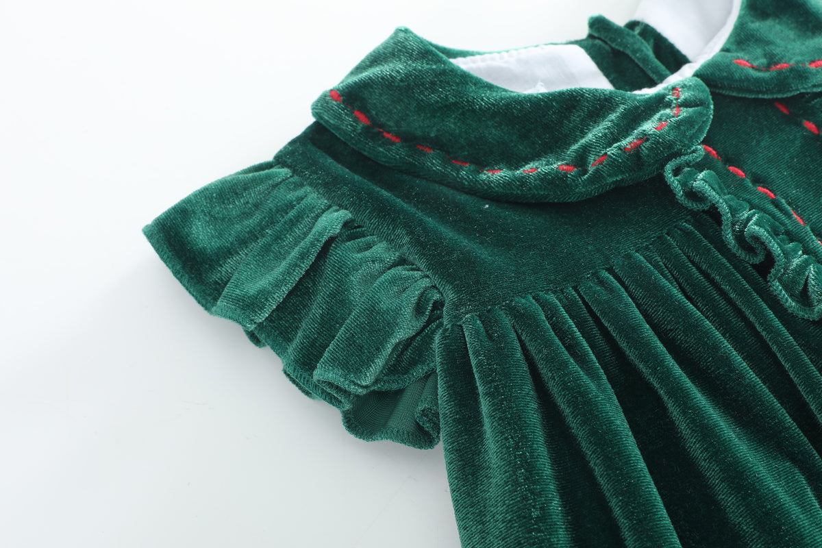 Green Velvet Holiday Dress