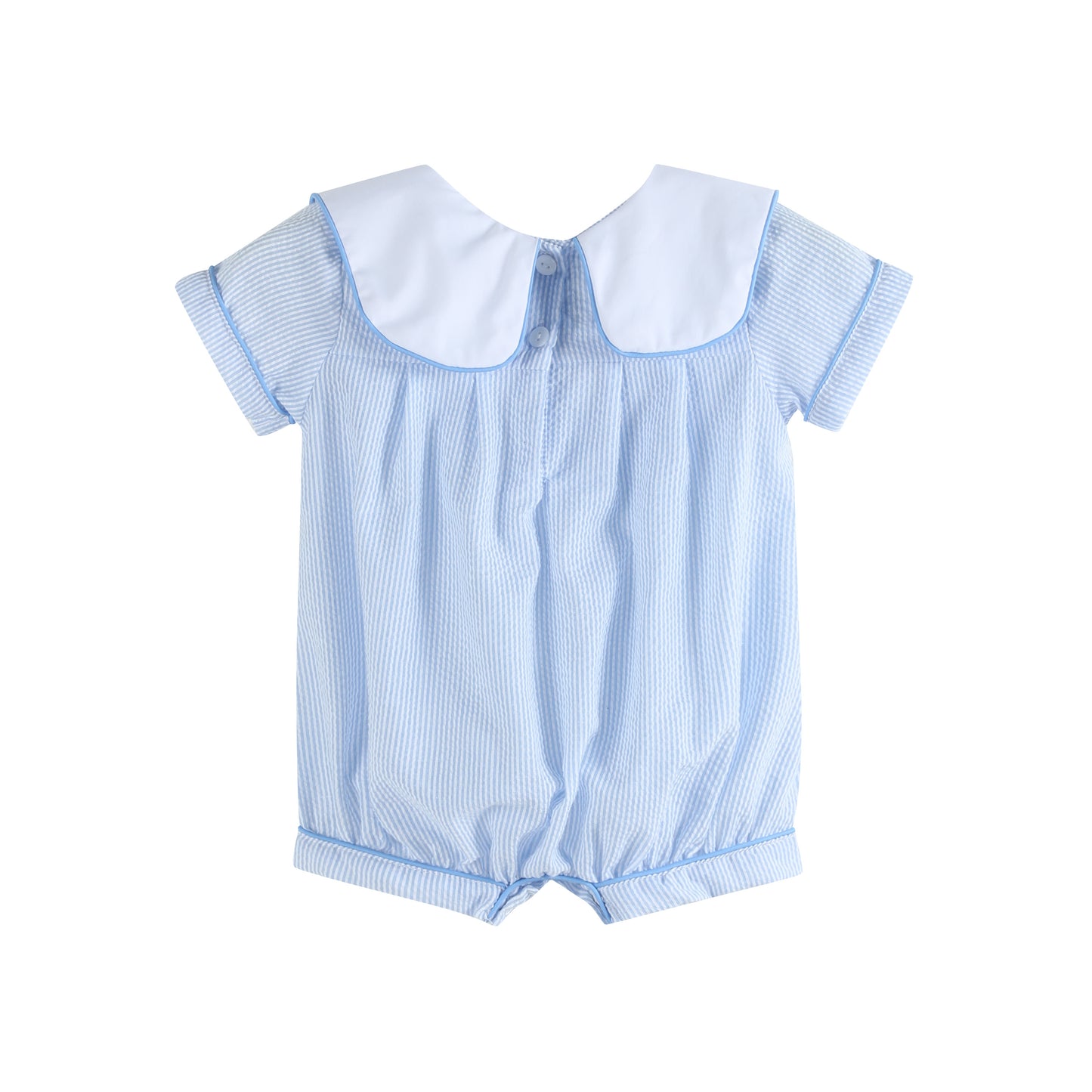 Blue Stripe Bunny Romper
