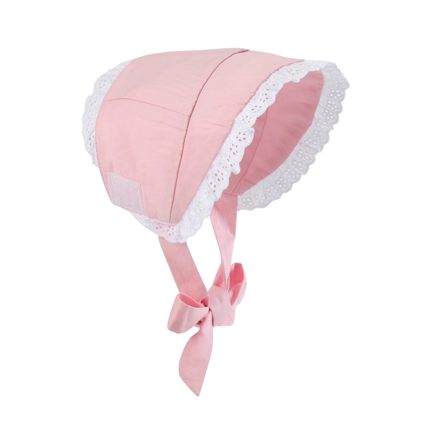 Pink and Lace Summer Baby Bonnet