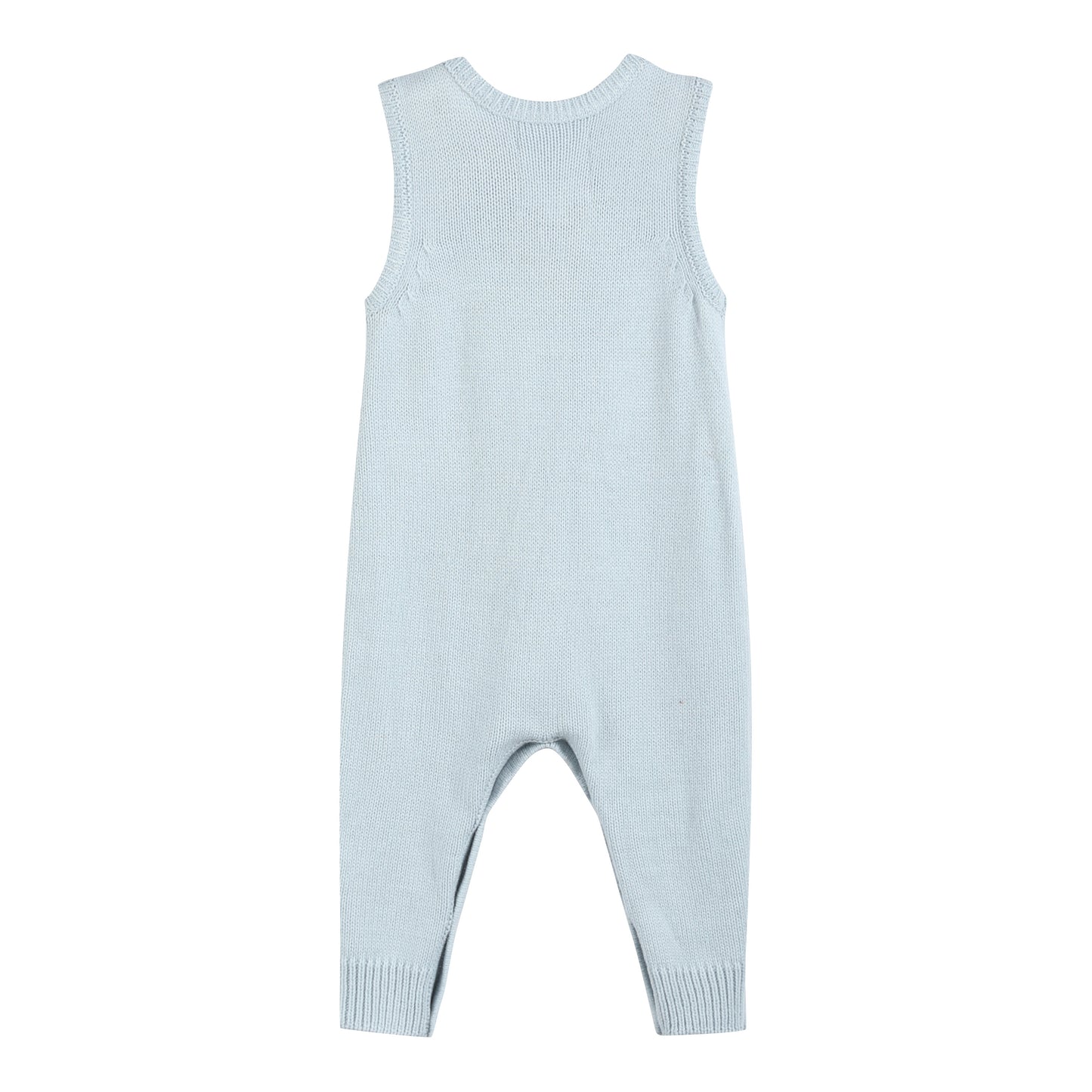 Light Blue Santa Knit Romper