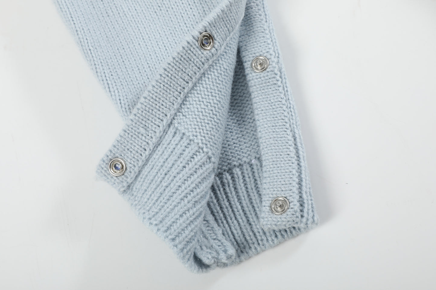 Light Blue Santa Knit Romper