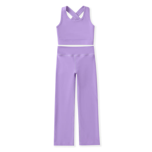 FlipZy - Purple Yoga 2 pc Set