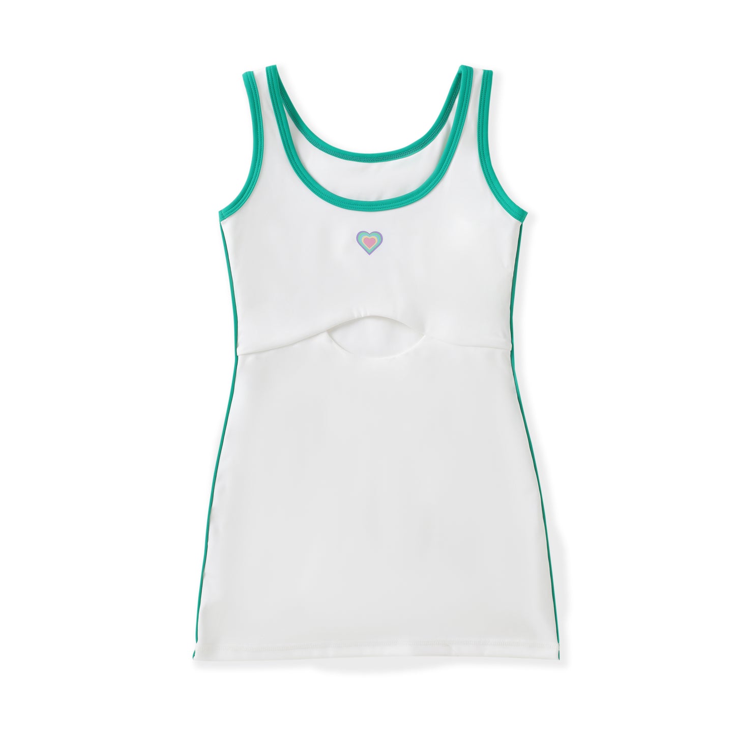 FlipZy - White/Green Tennis Dress