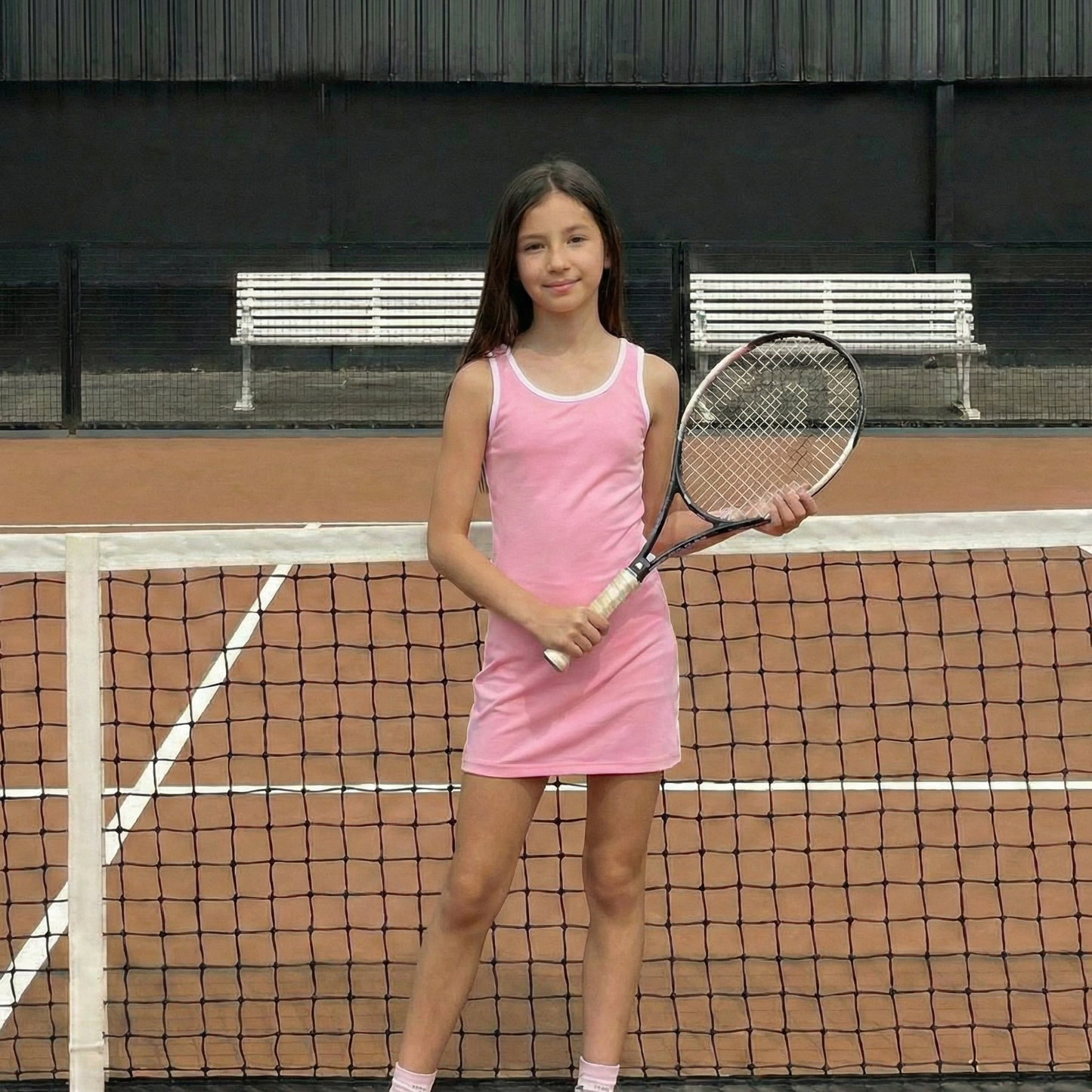 FlipZy - Pink/White Tennis Dress