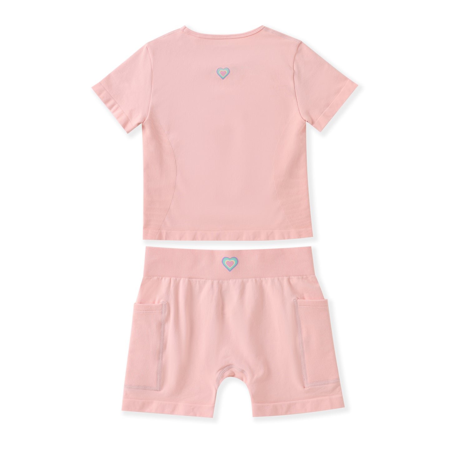 FlipZy - Pink Yoga Tee and Shorts Set