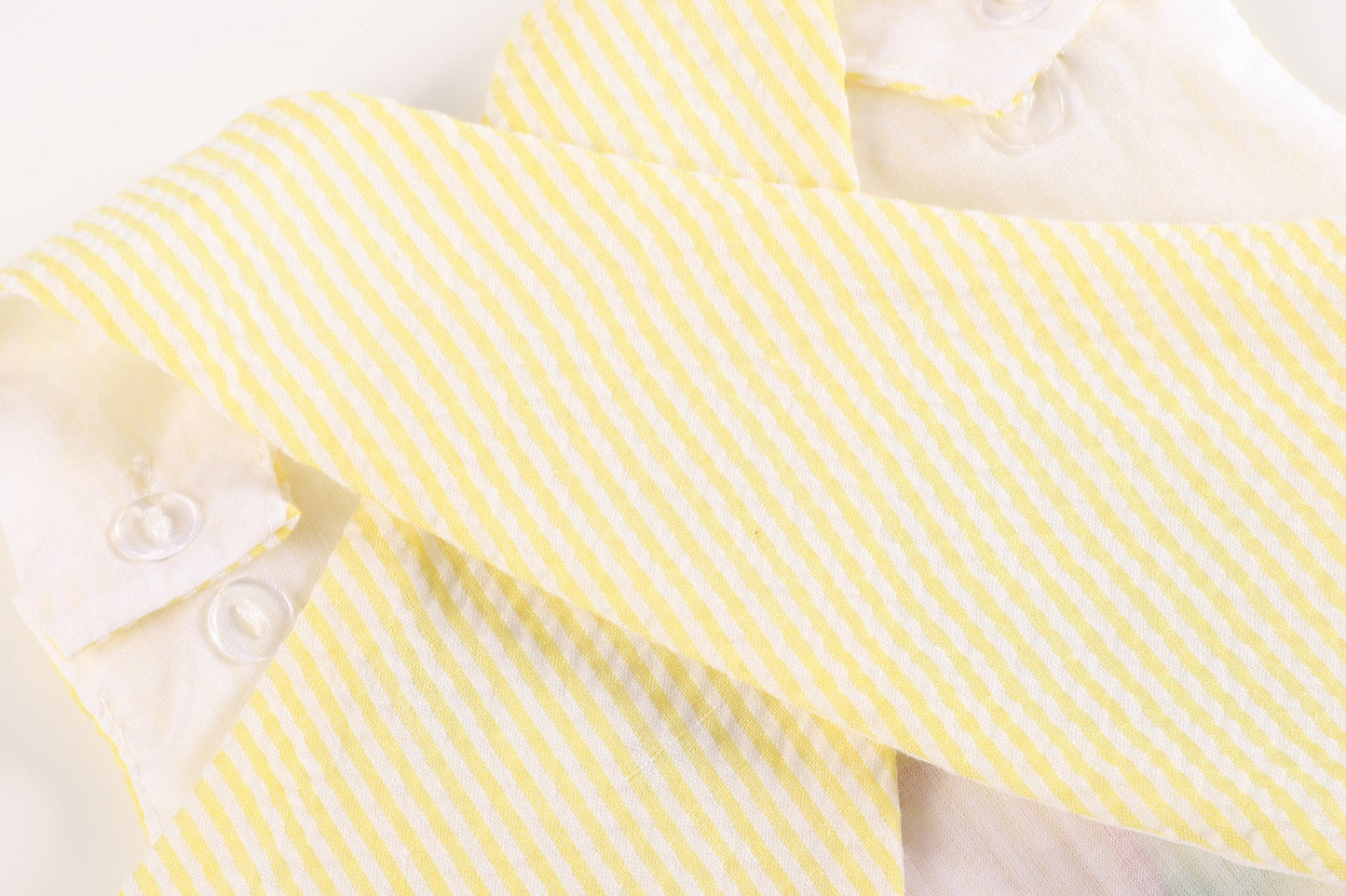 Yellow Seersucker Turtle 2pc Bloomer Set