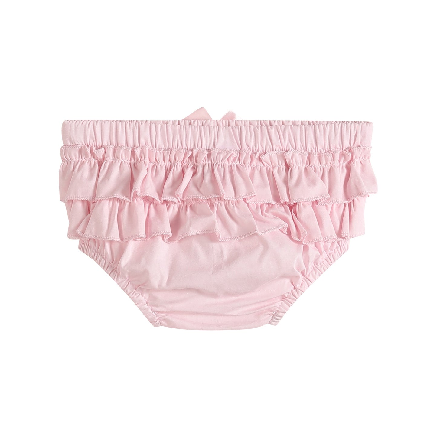 White and Pink Bloomers Woven 2pc Set
