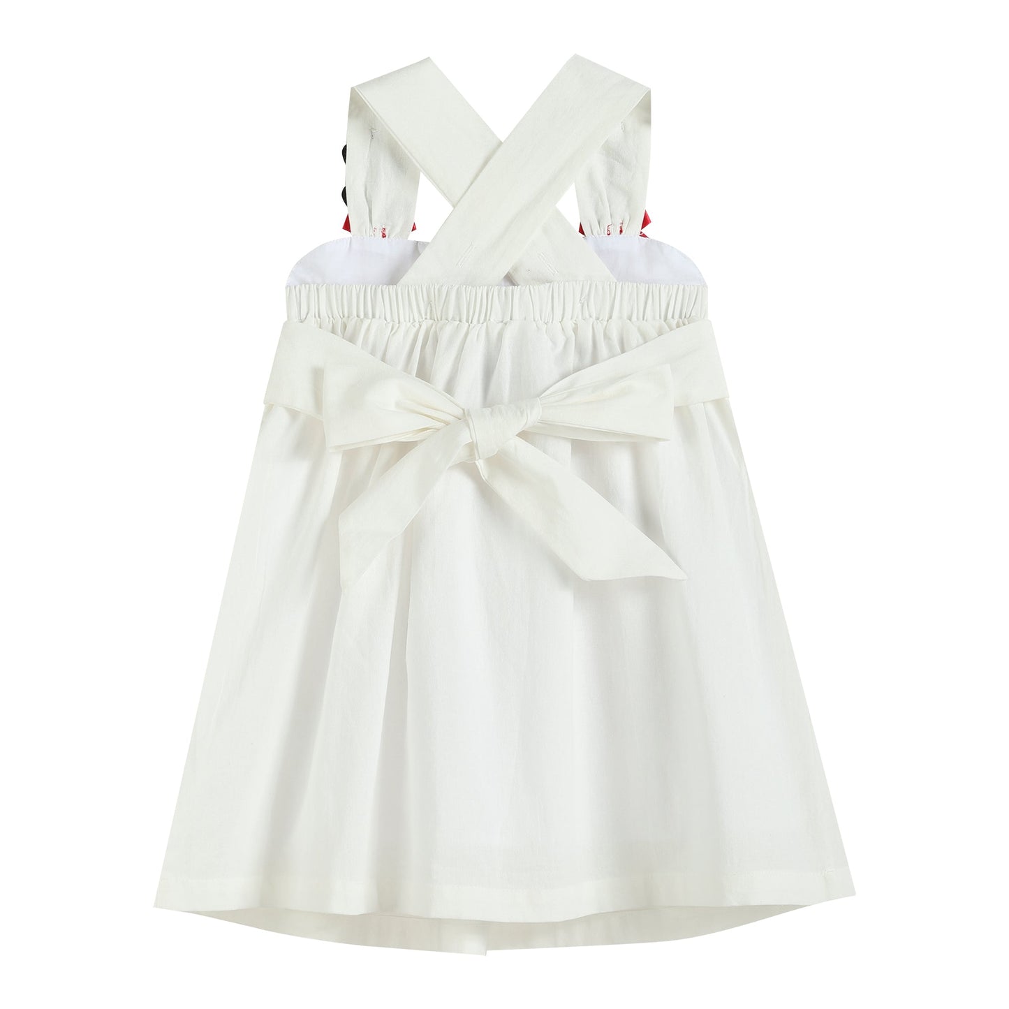 White Reindeer Pocket Jumper Dress