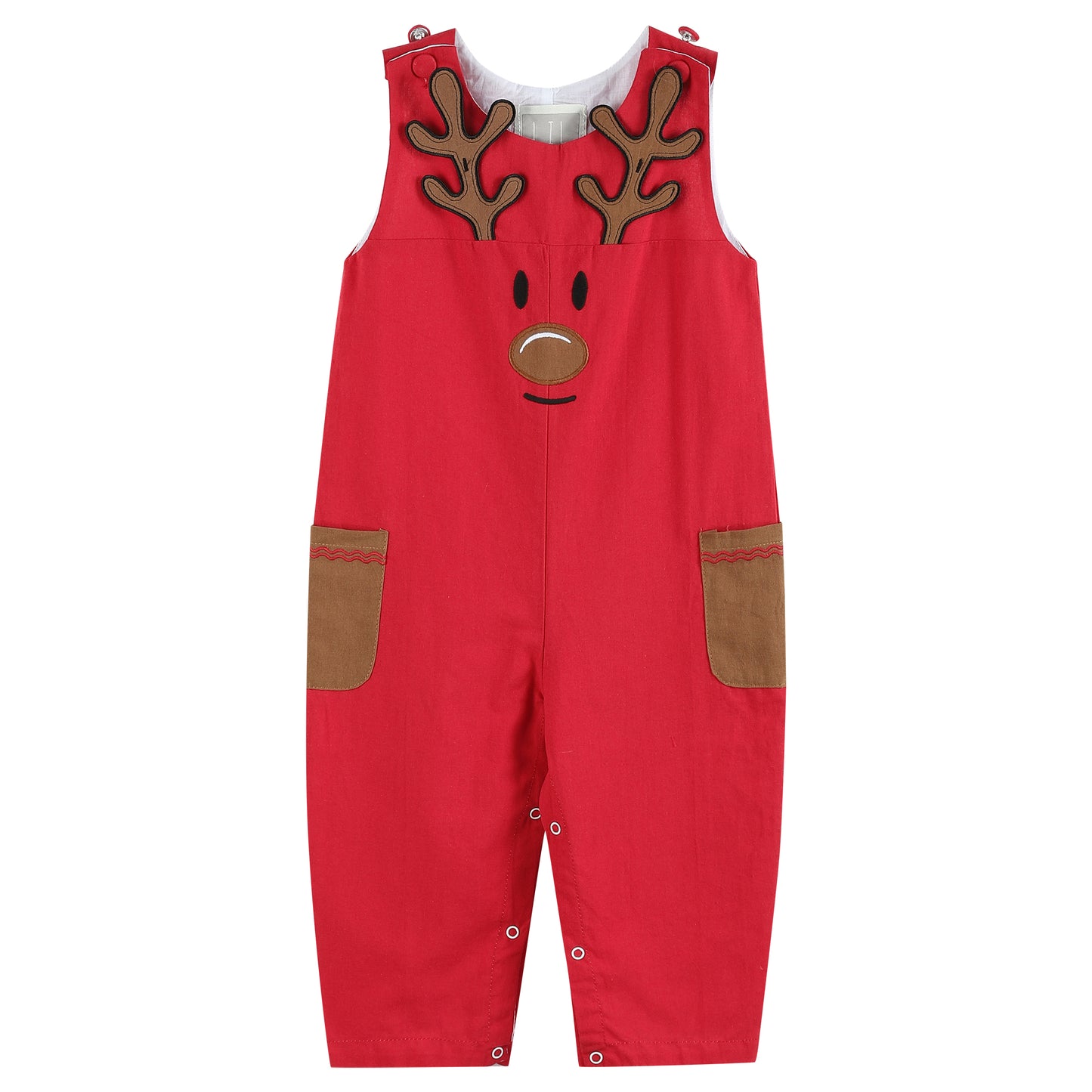 Red Reindeer Pocket Overalls