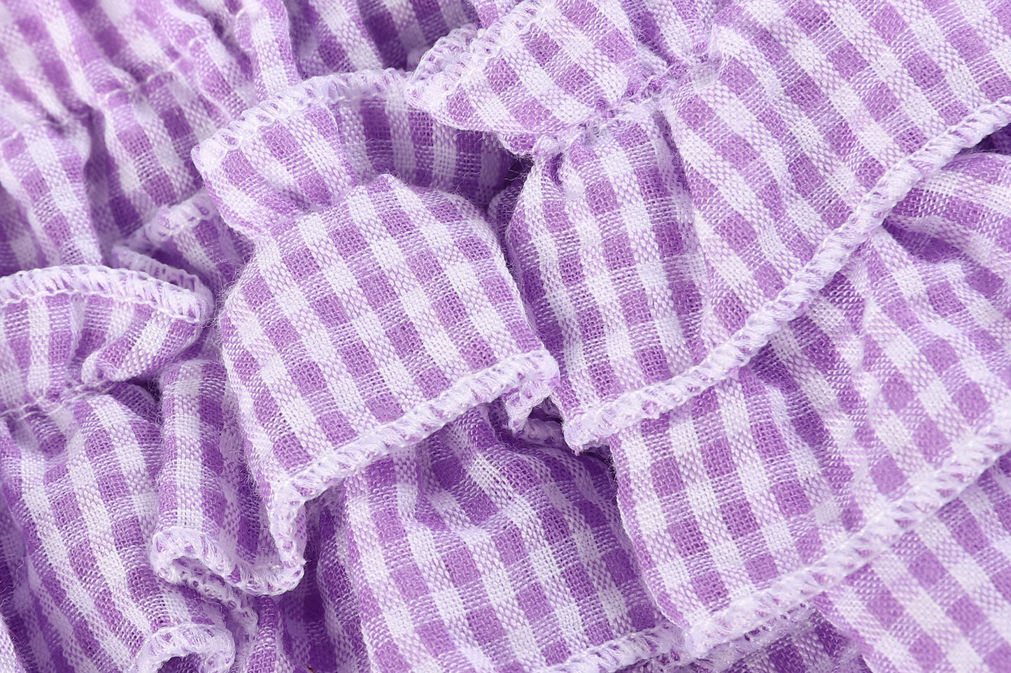 2 pc Set Pink and Purple Seersucker Woven Cotton Bloomers