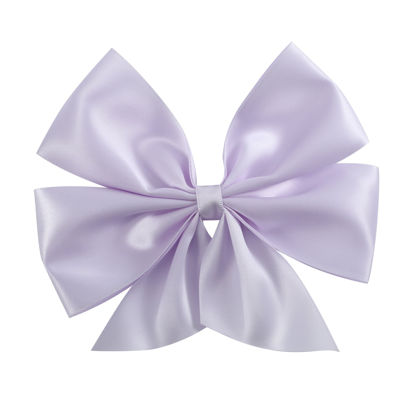 Lilac Mist Purple Satin Large Bow Hair Clip